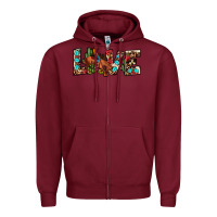 Burgundy love rodeo Zipper Hoodie - JahusDesignShop