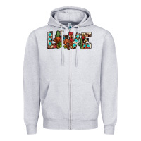 Heather Grey love rodeo Zipper Hoodie - JahusDesignShop