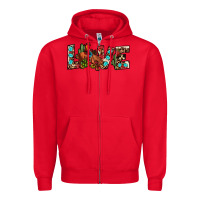 Red love rodeo Zipper Hoodie - JahusDesignShop