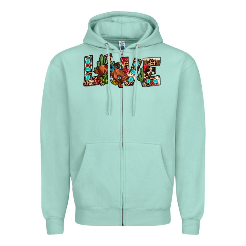 Love Rodeo Zipper Hoodie by JahusDesignShop | Teevron