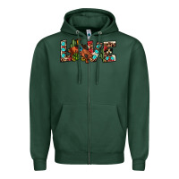 Sports Green love rodeo Zipper Hoodie - JahusDesignShop
