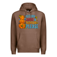 Chestnut Autumn leaves and pumpkin please Premium Hoodie - Artiststas