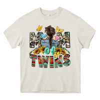 Cream Mom of twins Mother's Day Heavy Core Tee - CowGirlArtShop