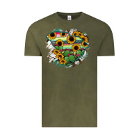 Vintage Olive South Carolina State Map Vintage Tee - RanaPortraitStore