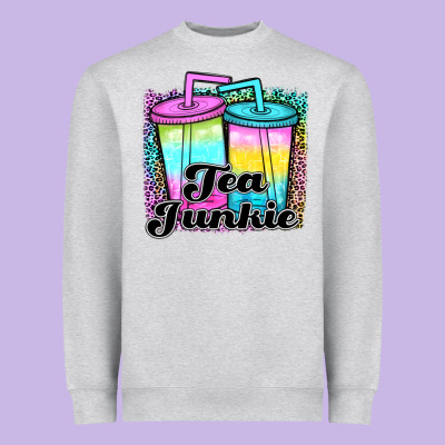 Tea Junkie Heavyweight Sweatshirt Designed By Jahusdesignshop