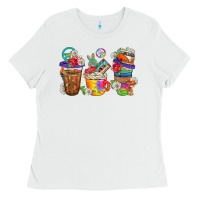 White hippie coffee cups bbs Ladies Tee - BundleAndBundleShop