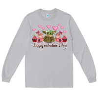 Moon Dust happy valentines day yoda Long Sleeve Tee - CowhideDigitalArt