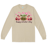 Mushroom happy valentines day yoda Long Sleeve Tee - CowhideDigitalArt