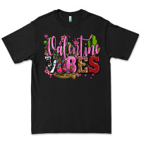 Black valentine vibes with cowgirl boots olivia Premium Tee - OliviaCreatesArt