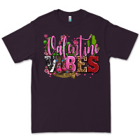 Plum valentine vibes with cowgirl boots olivia Premium Tee - OliviaCreatesArt