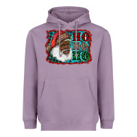 Lavender african american santa ho ho ho Heavyweight Hoodie - RanaPortraitStore