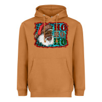 Meerkat african american santa ho ho ho Heavyweight Hoodie - RanaPortraitStore