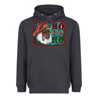 Smoke african american santa ho ho ho Heavyweight Hoodie - RanaPortraitStore