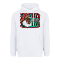 White african american santa ho ho ho Heavyweight Hoodie - RanaPortraitStore