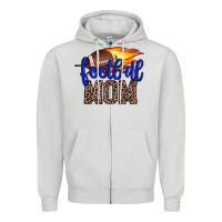 Dove Grey football mom Zipper Hoodie - JahusDesignShop