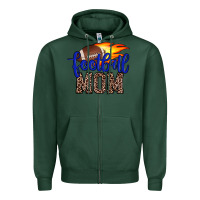 Sports Green football mom Zipper Hoodie - JahusDesignShop