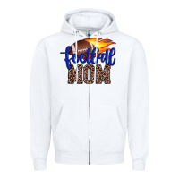 White football mom Zipper Hoodie - JahusDesignShop