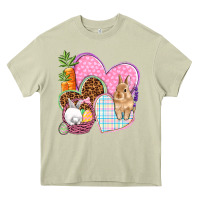 Mossy Easter hearts Easter Day Heavy Core Tee - HowdyJamesFarm
