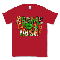 Red Kiss me i am irish St. Patrick's Day Classic Tee - CowGirlArtShop