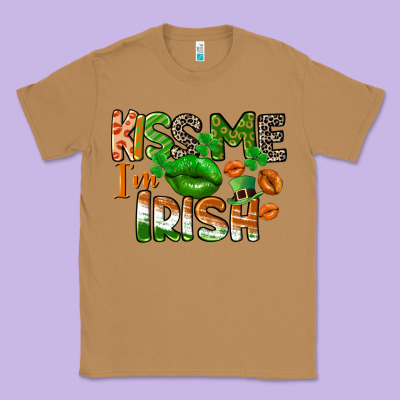 Kiss Me I Am Irish St. Patrick's Day Classic Tee Designed By Cowgirlartshop