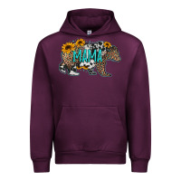 Mauve Wine mama bear sunflowers leopard cowhide mother's day Urban Hoodie - Jasminsmagicworld