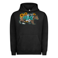 Pigment Black mama bear sunflowers leopard cowhide mother's day Urban Hoodie - Jasminsmagicworld