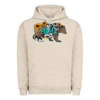 Pigment French Oak mama bear sunflowers leopard cowhide mother's day Urban Hoodie - Jasminsmagicworld
