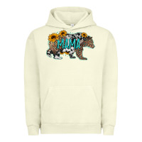 Pigment Pistachio mama bear sunflowers leopard cowhide mother's day Urban Hoodie - Jasminsmagicworld