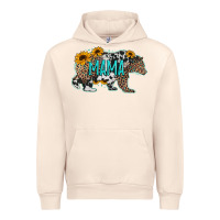 Sandshell mama bear sunflowers leopard cowhide mother's day Urban Hoodie - Jasminsmagicworld