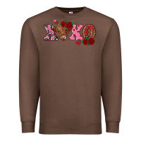 Chestnut xoxo highland cow Premium Sweatshirt - RanaPortraitStore