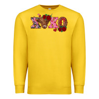 Lemon xoxo highland cow Premium Sweatshirt - RanaPortraitStore