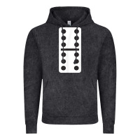 Vintage Black double six dominoes tshirt halloween costume 6 6 domino game t shirt Vintage Hoodie - baoMotion