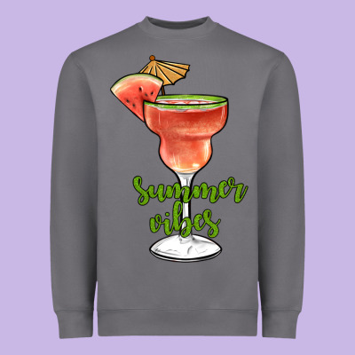 Summer Vibes Heavyweight Sweatshirt Designed By Jahusdesignshop