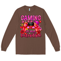 Chestnut Gaming is My Valentine Long Sleeve Tee - CowhideDigitalArt