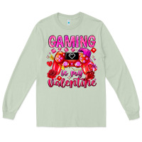 Matcha Gaming is My Valentine Long Sleeve Tee - CowhideDigitalArt