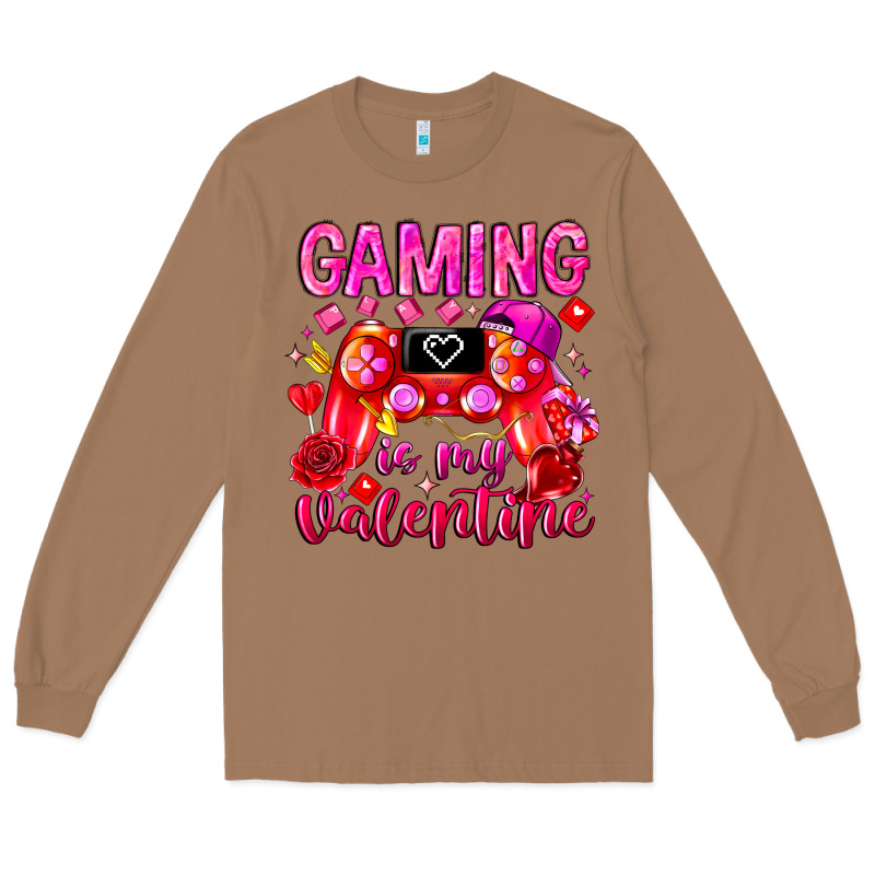 Gaming Is My Valentine Long Sleeve Tee by CowhideDigitalArt | Teevron