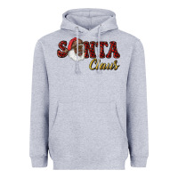 Heather Grey african american santa claus Heavyweight Hoodie - RanaPortraitStore