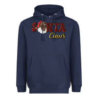 Navy african american santa claus Heavyweight Hoodie - RanaPortraitStore
