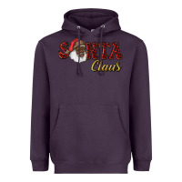 Plum african american santa claus Heavyweight Hoodie - RanaPortraitStore