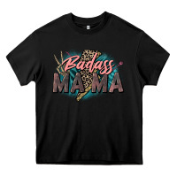Black Badass Mama Mother's Day png sublimation design do Heavy Core Tee - CowGirlArtShop