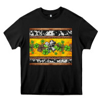 Black st Patricks day western shamrock Heavy Core Tee - Jasminsmagicworld