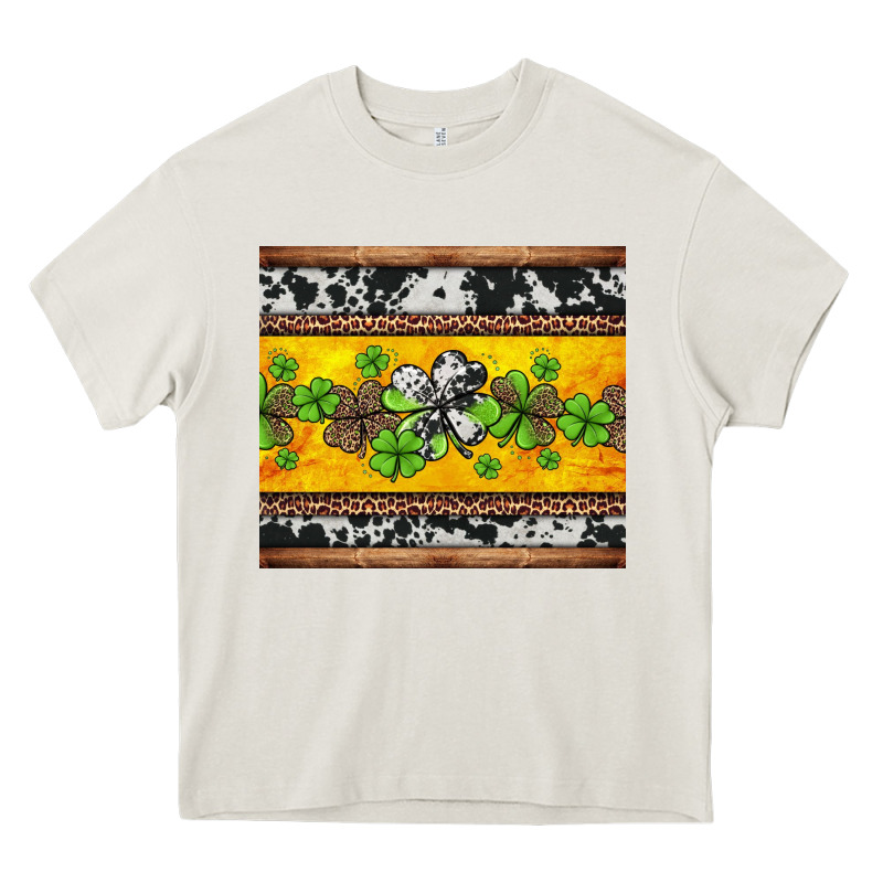 St Patricks Day Western Shamrock Heavy Core Tee by Jasminsmagicworld | Teevron