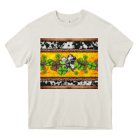 Cream st Patricks day western shamrock Heavy Core Tee - Jasminsmagicworld