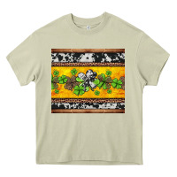 Mossy st Patricks day western shamrock Heavy Core Tee - Jasminsmagicworld