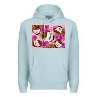 Blue Mist Guinea pig flowers Premium Hoodie - Artiststas