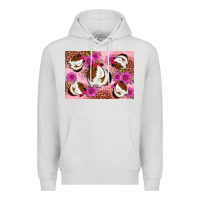 Dove Grey Guinea pig flowers Premium Hoodie - Artiststas