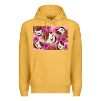 Mustard Guinea pig flowers Premium Hoodie - Artiststas