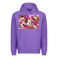 Purple Guinea pig flowers Premium Hoodie - Artiststas