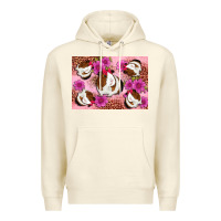 Sandshell Guinea pig flowers Premium Hoodie - Artiststas