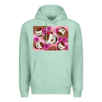Seafoam Guinea pig flowers Premium Hoodie - Artiststas